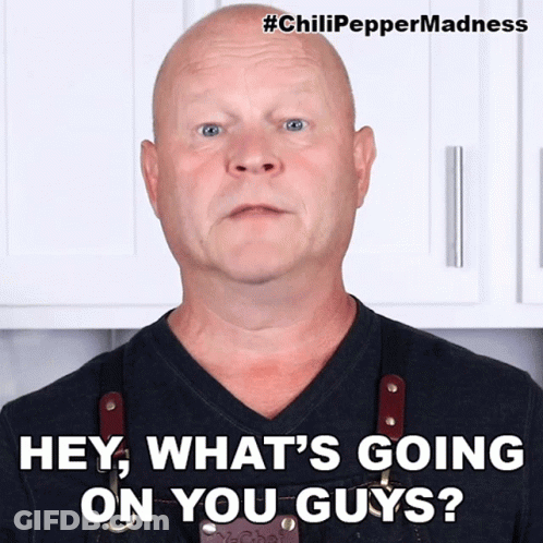 Bald Man Saying What's Going On GIF
