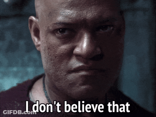 Bald Man Says I Don't Believe That GIF