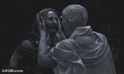 Bald Man Says Keep Your Eyes On Me GIF