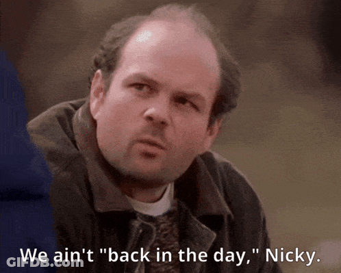 Bald Man Says We Ain't Back In The Day Nicky GIF