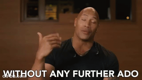 Bald Man Says Without Any Further Ado GIF