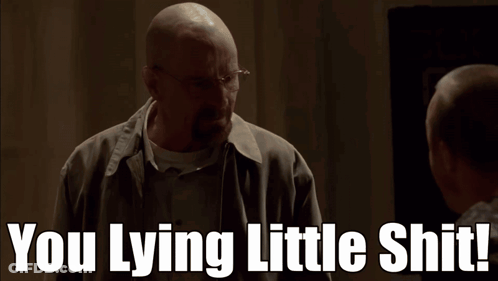 Bald Man Says You Lying Little Shit GIF