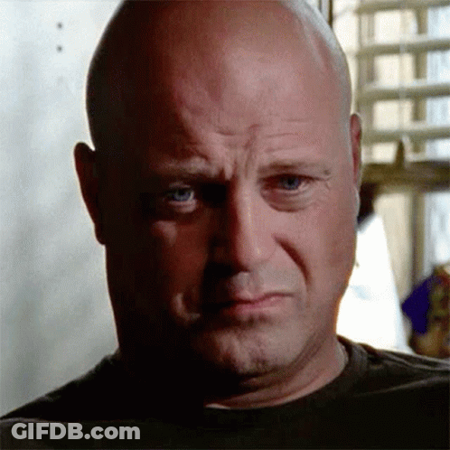 Bald Man Serious Look GIF