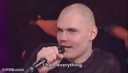 Bald Man Singing Into Microphone I Hate Everything GIF