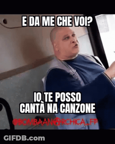 Bald Man Sitting In Chair E Da Me Che Voi GIF