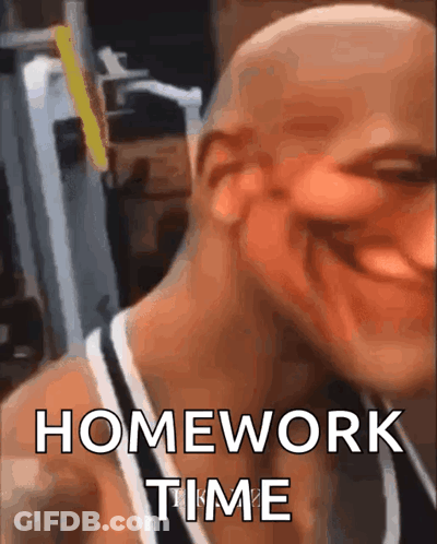Bald Man Smiling Homework Time GIF