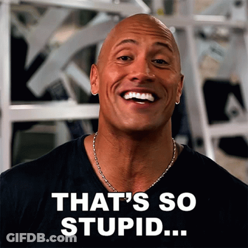 Bald Man Smiling That's So Stupid GIF