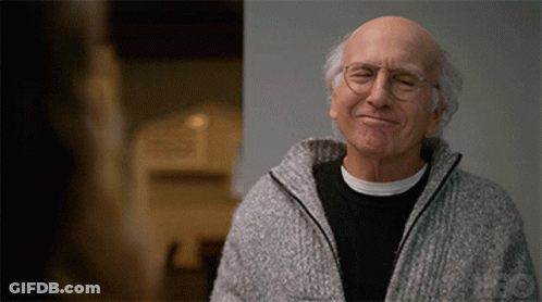 Bald Man Smiling With Eyes Closed And Glasses GIF