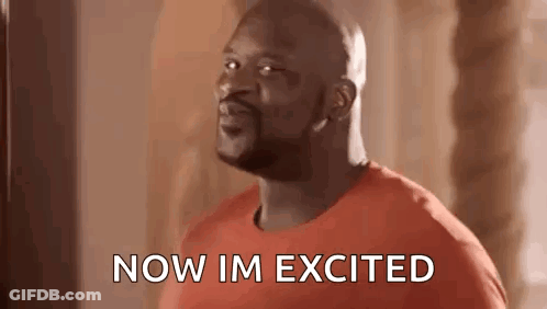 Bald Man Standing In Front Of Punching Bag Saying Now Im Excited GIF
