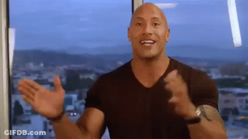 Bald Man Standing With Arms Out GIF