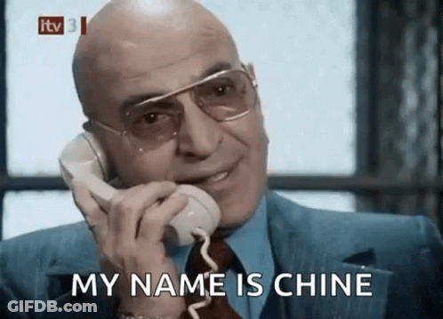 Bald Man Suit Phone My Name Is Chine GIF