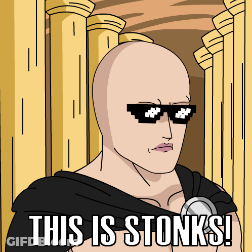 Bald Man Sunglasses This Is Stonks GIF