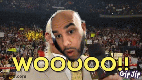 Bald Man Talking Into Microphone Woooo GIF