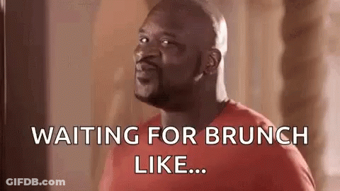 Bald Man Waiting For Brunch GIF