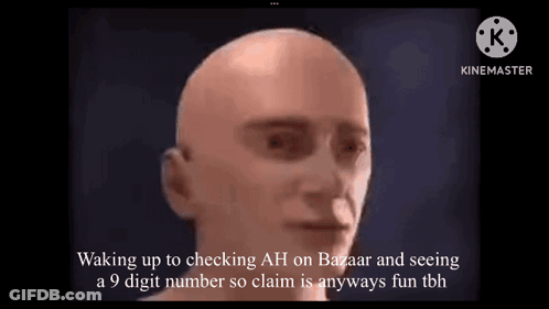 Bald Man Wakes Up To 9 Digit Number On Bazaar GIF