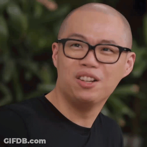 Bald Man Wearing Glasses Asking What Are You Doing GIF