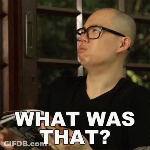 Bald Man Wearing Glasses Asking What GIF
