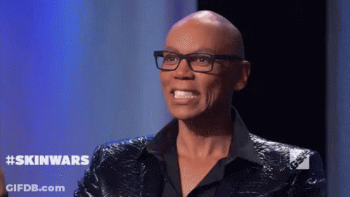 Bald Man Wearing Glasses Making Funny Face GIF