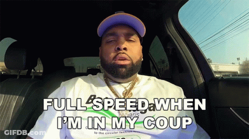 Bald Man Wearing Sunglasses Driving White Sports Car GIF