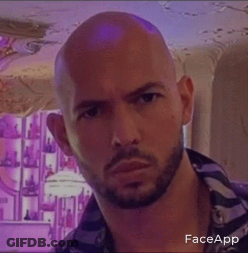Bald Man With Beard Andrew Ate GIF