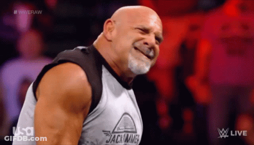 Bald Man With Beard Blue Background GIF