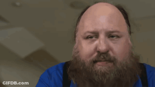 Bald Man With Beard In Blue Shirt Says Perfecto GIF