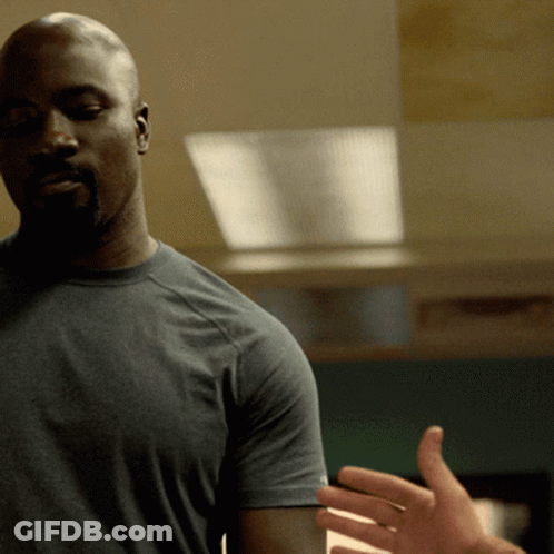 Bald Man With Beard In Grey T-Shirt GIF