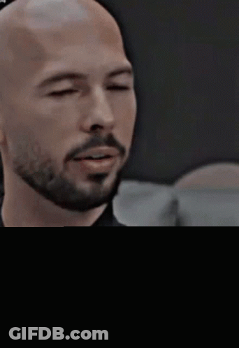 Bald Man With Beard In Salsa Shirt GIF