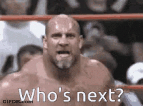 Bald Man With Beard In Wrestling Ring GIF
