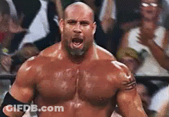 Bald Man With Beard In Wrestling Ring Mouth Open GIF