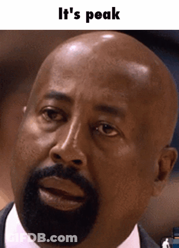 Bald Man With Beard It's Peak GIF