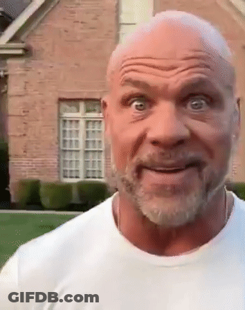Bald Man With Beard Making Funny Face GIF