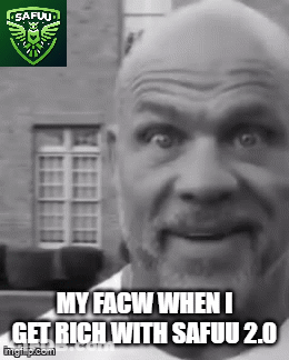 Bald Man With Beard My Facw When I Get Rich With Safuu 2.0 GIF