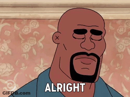 Bald Man With Beard Saying Alright GIF