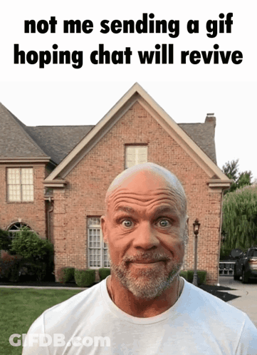 Bald Man With Beard Saying Not Me Sending A GIF