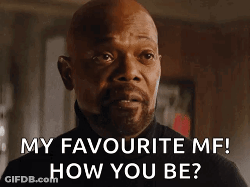 Bald Man With Beard Says My Favourite MF How You Be GIF