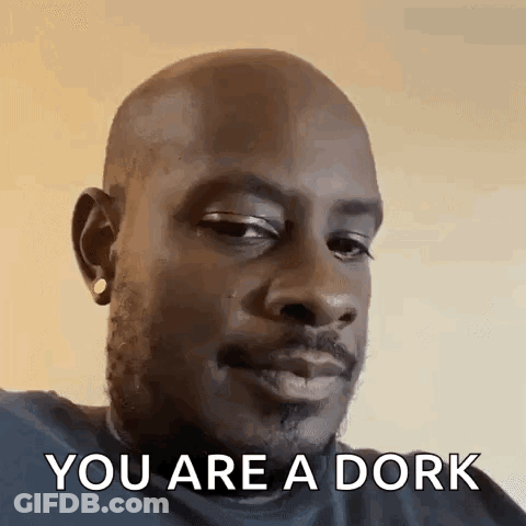 Bald Man With Beard Says You Are A Dork GIF