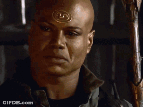 Bald Man With Circle On Forehead Says Indeed GIF