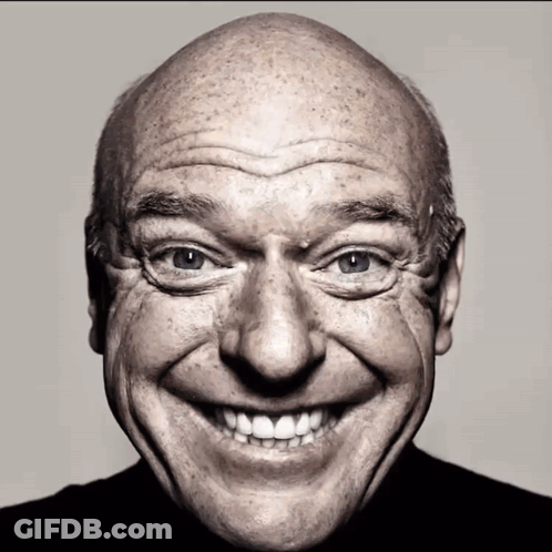 Bald Man With Freckles Smiling GIF