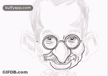 Bald Man With Glasses And Large Head GIF