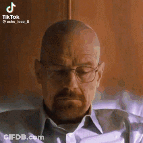 Bald Man With Glasses And White Shirt TikTok Account GIF