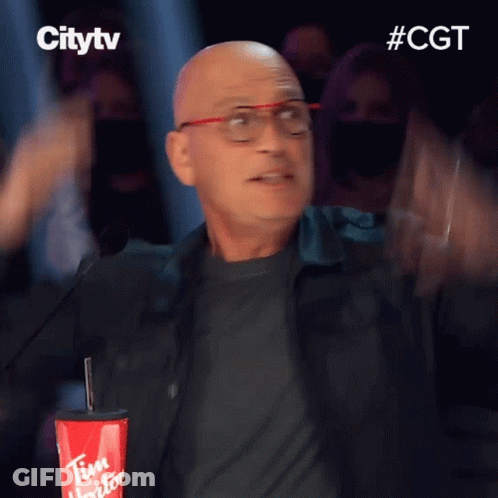 Bald Man With Glasses Holding Tim Hortons Cup GIF