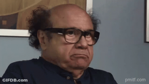Bald Man With Glasses Making Funny Face GIF