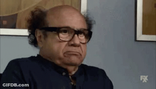 Bald Man With Glasses Making Funny Face GIF