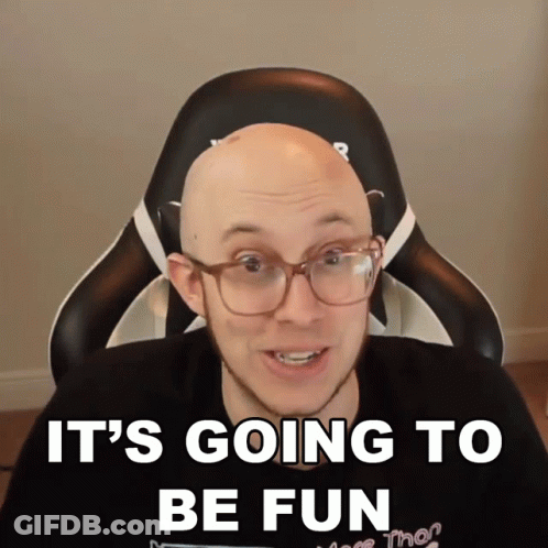 Bald Man With Glasses Saying It's Going To Be Fun GIF