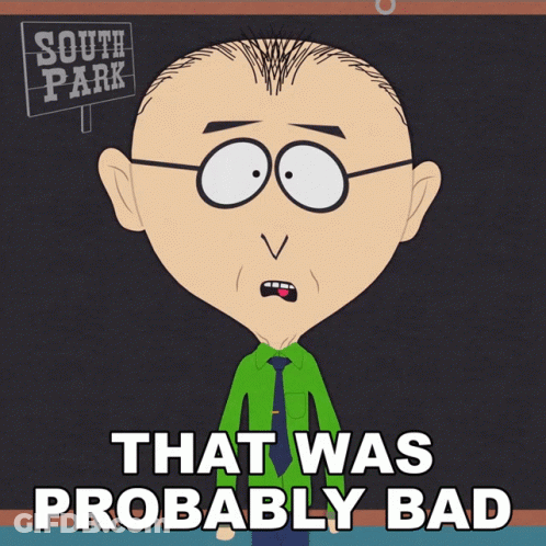 Bald Man With Glasses Saying Probably Bad GIF