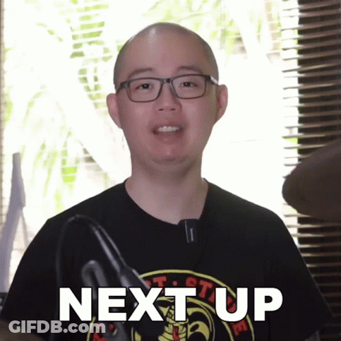 Bald Man With Glasses Says Next Up GIF