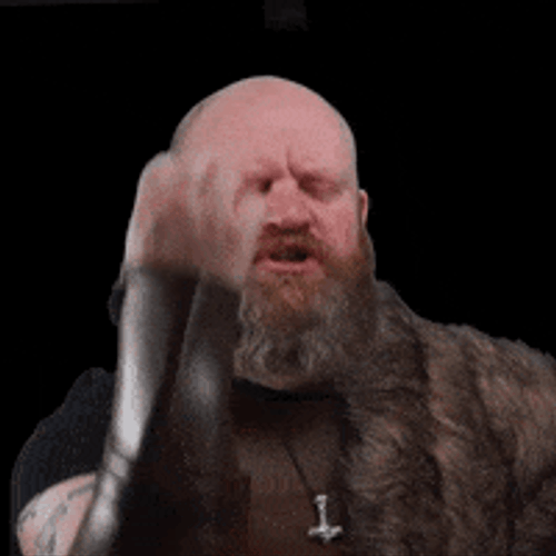 Bald Man With Long Beard Hell Yes GIF
