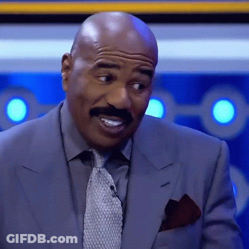 Bald Man With Mustache Making Funny Face GIF