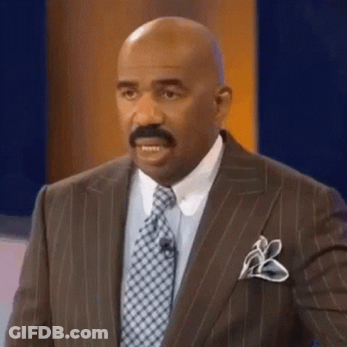 Bald Man With Mustache Making Funny Face GIF